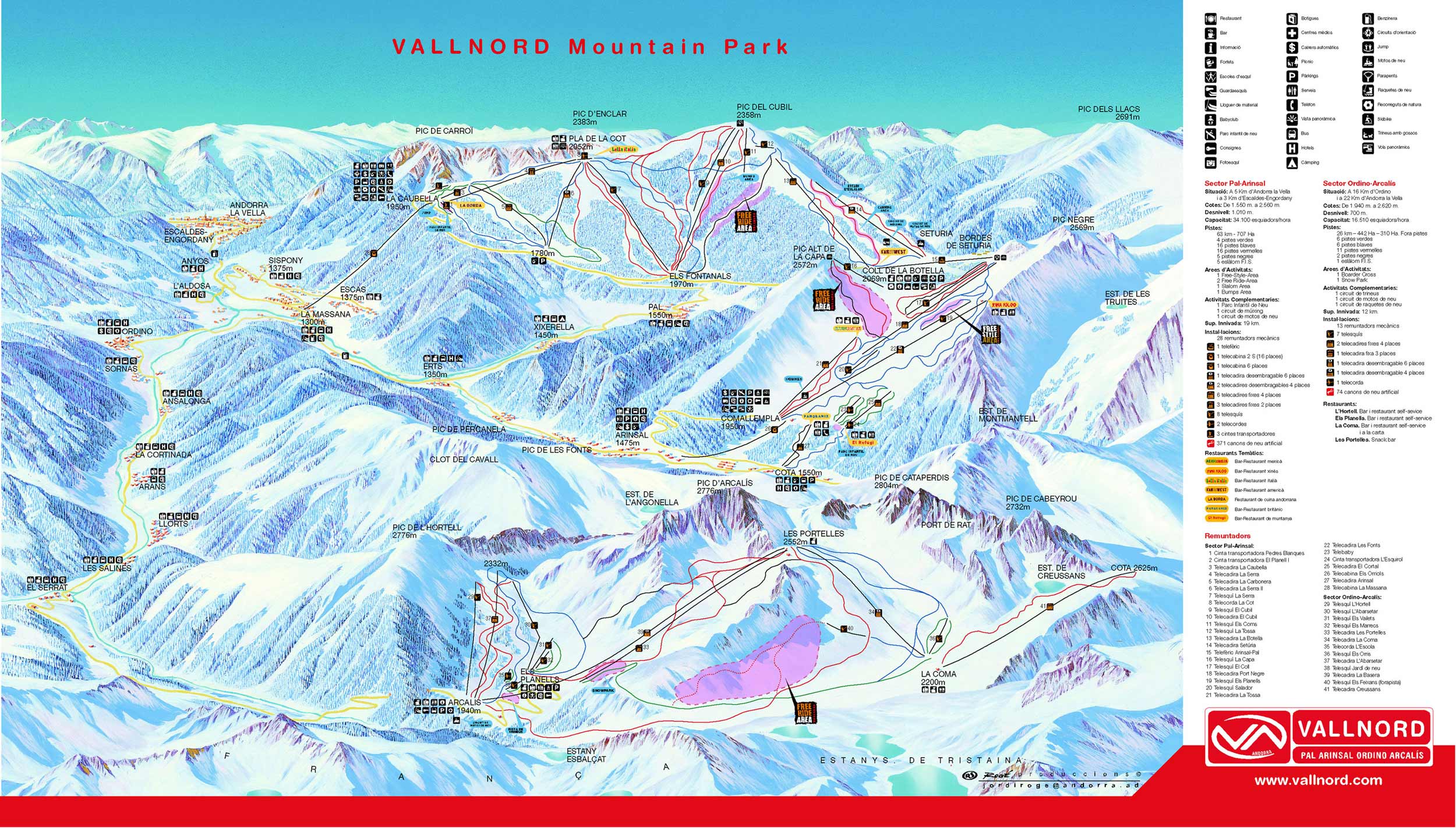 Andorra-Piste-Map