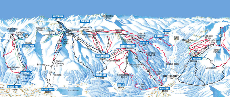 Klosters skimap