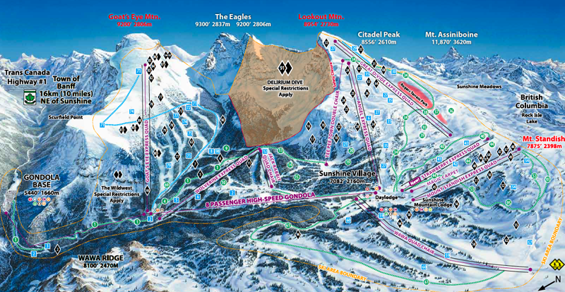 Mount-Norquay-Sunshine-Village-and-Lake-Louise-trail-map1