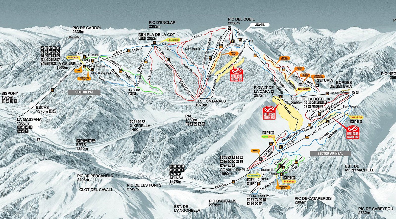 Pal-Arinsal-Piste-Map